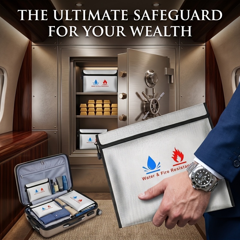 Fire Safe Document - Estojo Organizador à Prova de Fogo