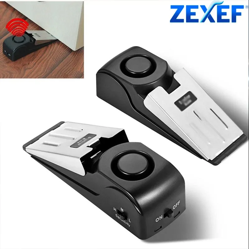 Door Stop Alarm - Zexef mini proteção de segurança 125db