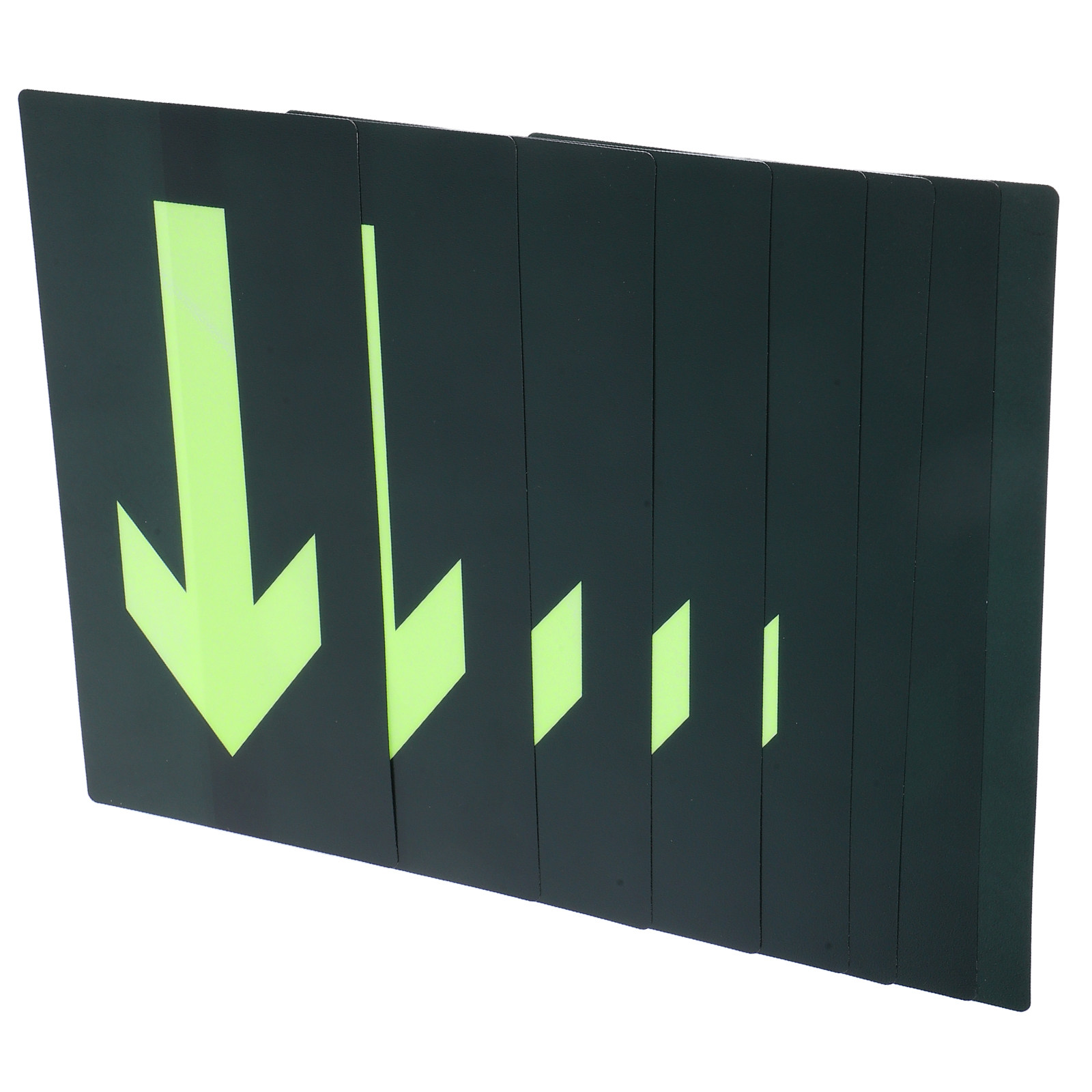 Emergency Exit Sign - 8 Adesivos Fotoluminescentes Impermeáveis em Formato