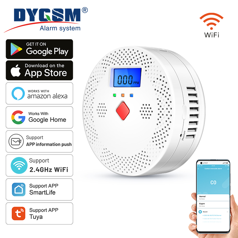Co Detector Plug - Tuya WiFi Inteligente Monóxido De Carbono