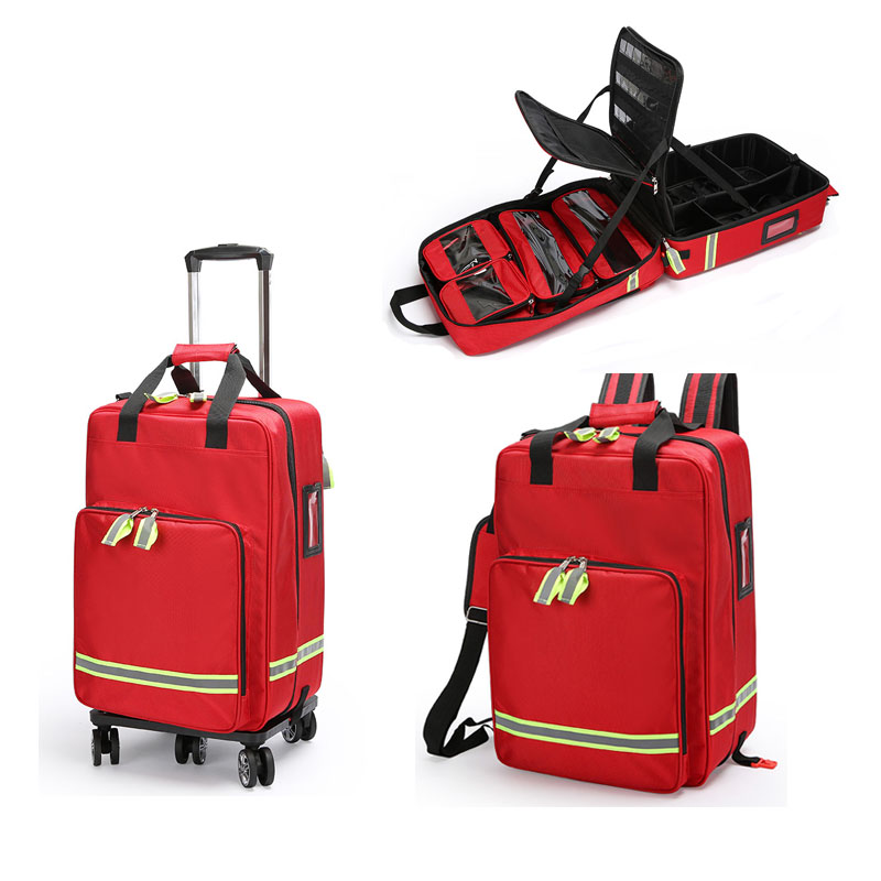 First Aid Bag Kit - Carrinho vazio de grande capacidade, bolsa