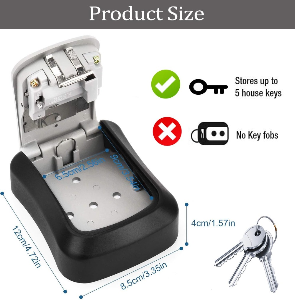 Chave segura montada na parede - Lockbox Key Secure avaliação e preço