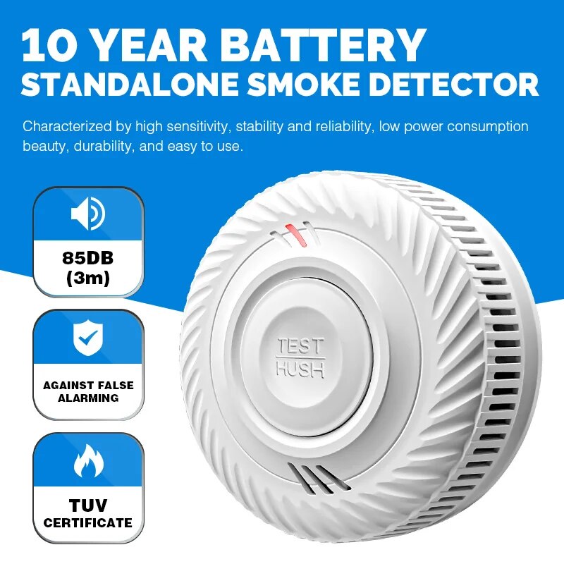 1pc aviso detector de fumaça,  - Smoke Detector Interconnected avaliação e preço