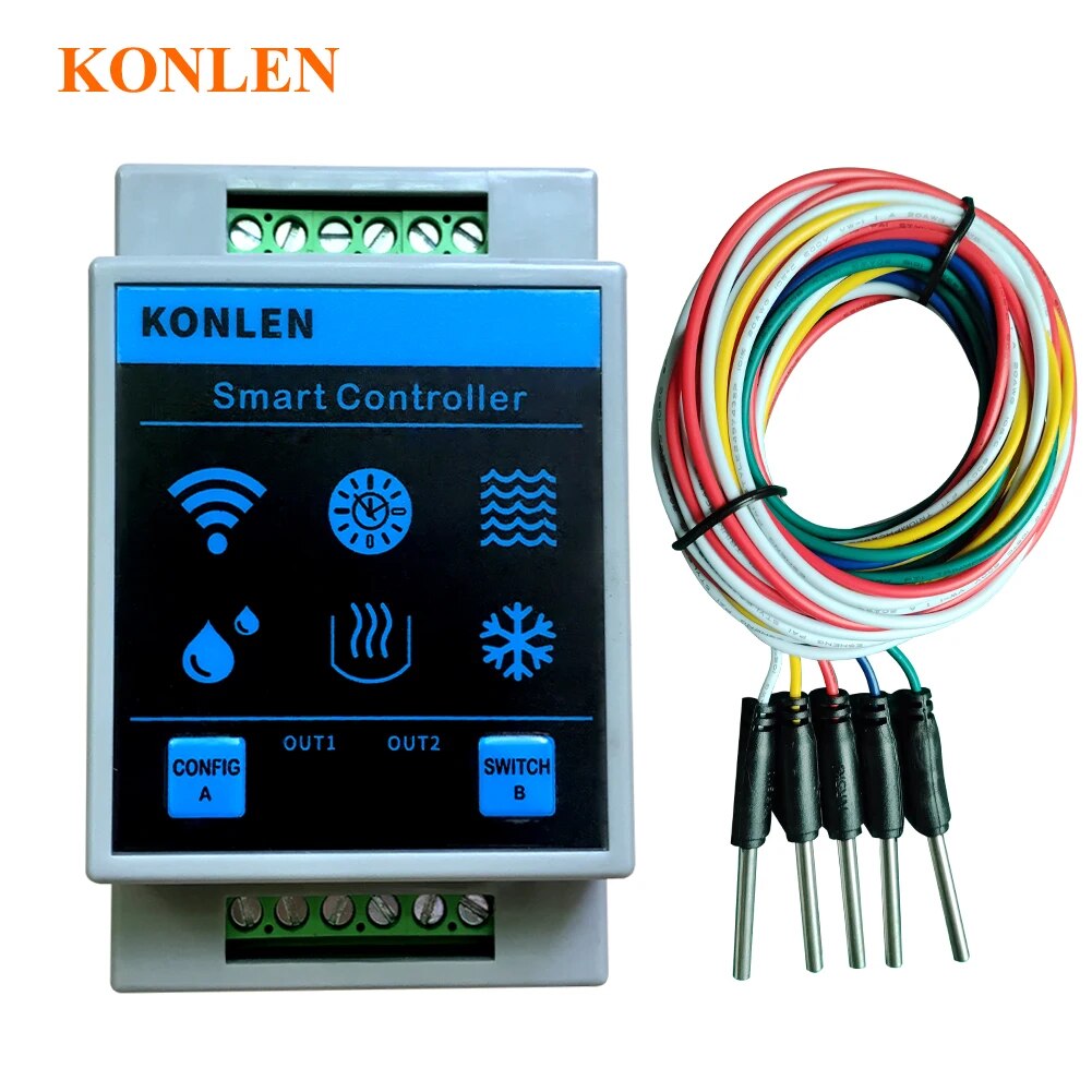 KONLEN Tuya Sensor De Nível De - Water Alarm Sensor avaliação e preço