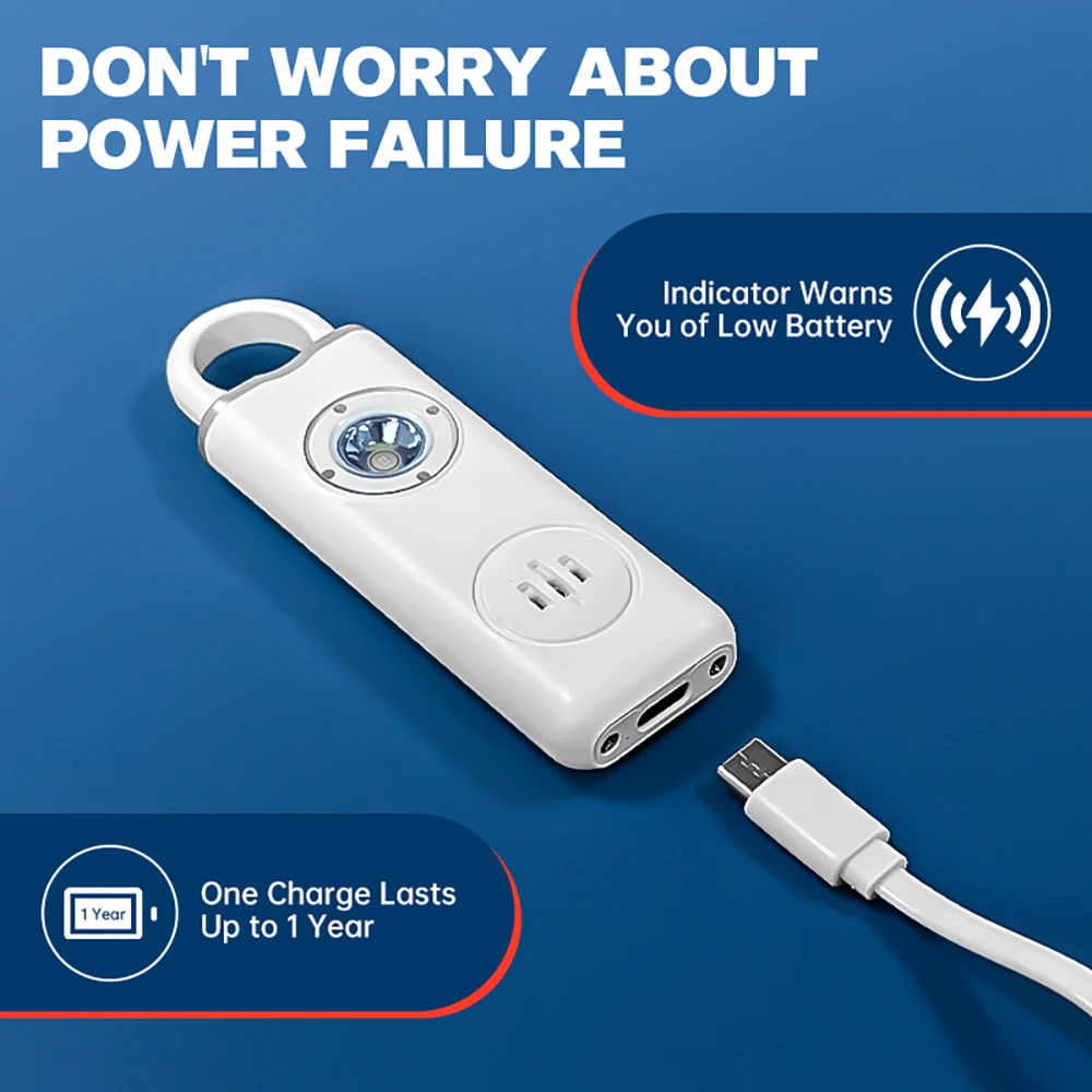 Alarme Pessoal Recarregável de - Personal Alarm Keychain avaliação e preço