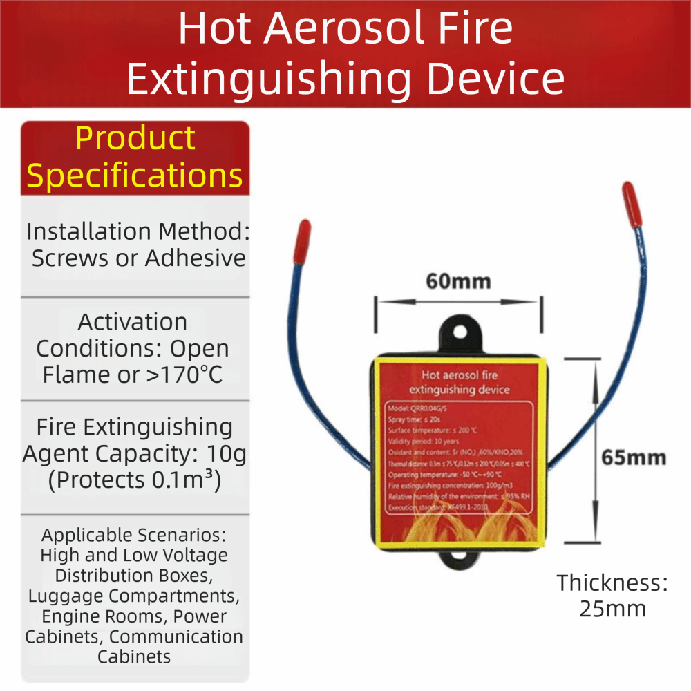 Dispositivo Retardante de Cham - Fire Extinguisher Small avaliação e preço