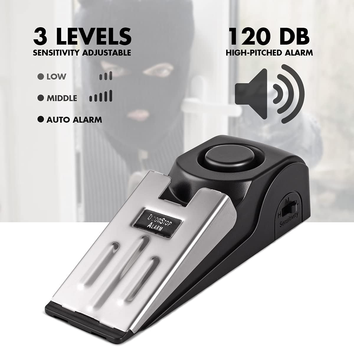 1/2 pçs portátil viagem 120 db - Door Stop Alarm avaliação e preço