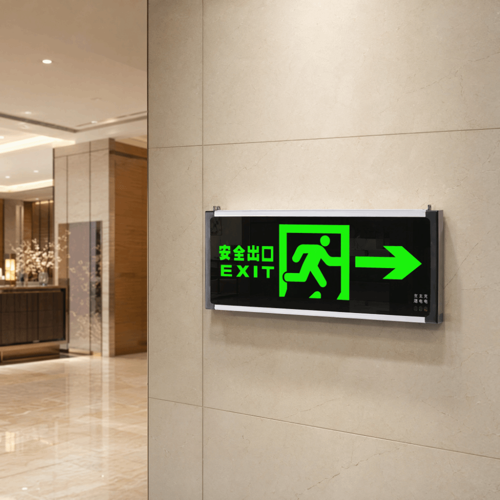 Luz de Emergência LED Verde pa - Emergency Exit Sign avaliação e preço